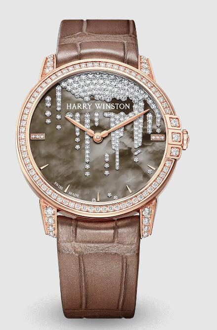 Best Harry Winston Midnight Diamond Stalactites Automatic 36mm MIDAHM36RR001 Replica Watch